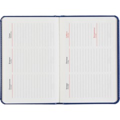 Еженедельник недатированный Attache А6 64л 100x150мм синий - фото 12
