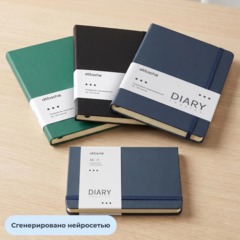 Ежедневник недатированный Attache АУРА А5 138x213мм 160л черный - фото 21