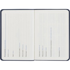 Еженедельник недатированный Attache АУРА А6 100х150мм 64л синий - фото 6