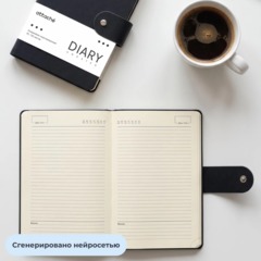 Ежедневник недатированный Attache ВОЯЖ А5 160л 138x213мм графит на кнопке - фото 17