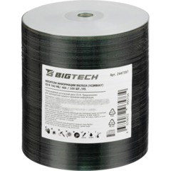 Носители информации BigTech (YCDRB007) CD-R 700 МБ/48х 100шт/уп