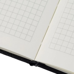Бизнес-блокнот Attache А5(148x218мм), ЭССЕ,балакр,резин,клетка,черный,80 л - фото 7