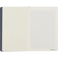 Бизнес-блокнот  Attache Аура, А5,  80л (138x213мм), клетка, резинка, синий - фото 5