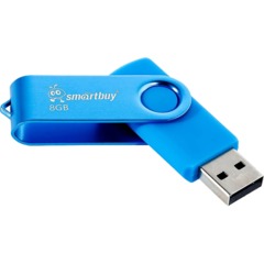 Флеш-память Smartbuy UFD 2.0 8GB Twist Blue (SB008GB2TWB) - фото 2