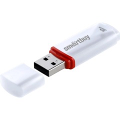 Флеш-память Smartbuy UFD 2.0 32GB Crown White (SB32GBCRW-W) - фото 2