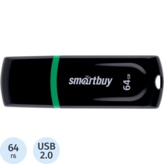 Флеш-память Smartbuy UFD 64GB Paean Black (SB64GBPN-K) - [bulk