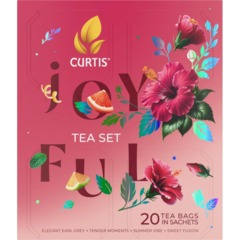 Чай Curtis Joyful Tea Set ассорти 4 вкуса 20 сашет - фото 3