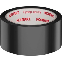 Клейкая лента армированная КОНТАКТ, 50ммx10м, 175мкм, черная (25326) - фото 3