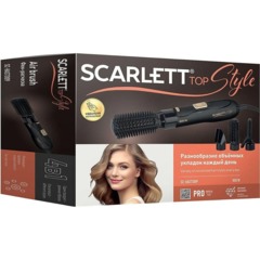 Фен-щетка Scarlett Top Style SC-HAS73I09 (800 Вт, Черный с золотом) - фото 6