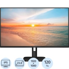 Монитор Philips 24E1N2100A 23.8 FHD/IPS/120Гц/HDMI/VGA/черный
