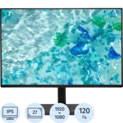 Монитор Acer B277Gbmiprzxv 27 FHD/IPS/120Гц/HDMI/DP/черн(UM.HB7CD.G03)