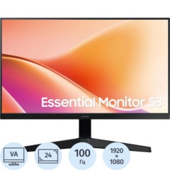 Монитор Samsung 24 Essential S3 S24F330EAIXCI FHD/VA/100Гц/HDMI/VGA/черный