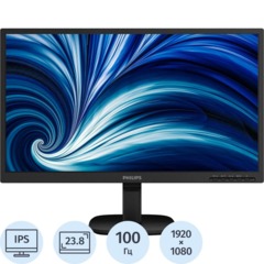 Монитор Philips 23.8 24B2N2100L FHD/IPS/100Гц/HDMI/VGA/черный