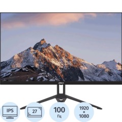 Монитор Dahua 27 DHI-LM27-B201E FHD/IPS/300cd/100Гц/VGA/HDMI/DP/черный