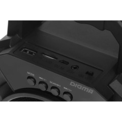 Портативная акустика Digma D-PS1500 черный 10W 1.0 BT 10м 500mAh (SP1500B) - фото 3