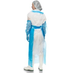 Фартук многоразовый HACCPER Evatex Profi Pack синий 0,1мм 30шт/уп (330115) - фото 2