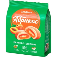 Печенье сдобное Брянконфи с абрикосовой начинкой, 500г - фото 3