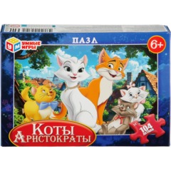 Пазл puzzle Коты Аристократы. 104 детали. 190х141х35 мм. 4660254456105 - фото 2