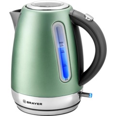 Чайник BRAYER 6111BR. 2200Вт.1,7 л,электрич,сталь окраш, автоотключ - фото 6