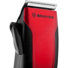 Машинка для стрижки BRAYER 3431BR сетевая. Мощ.15Вт. Стальные лезвия - фото 6