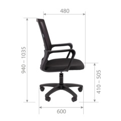 Кресло VT_Chairman 606LT Россия TW-01 черный - фото 15