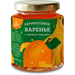 Варенье Медовый Дом абрикосовое нестерилизованное стекло, 200г