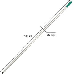 Рукоятка алюминиевая, цвет зеленый 130см с резьбой NV-138G - фото 2