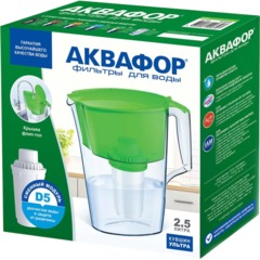Фильтр -кувшин Аквафор Ультра модель P87А5F (зеленый) - фото 2