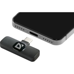 Микрофон Defender Talky-137 wrls, петличный, черный, на прищепке, 1шт - фото 4