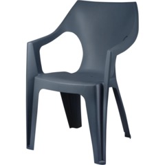 Кресло PR_Decorona DeForma 550x535x785 мм графитовый шторм