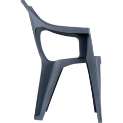 Кресло PR_Decorona DeForma 550x535x785 мм графитовый шторм - фото 5