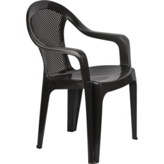Кресло PR_Decorona DeVeranda 540x535x785 мм, круглая сетчатая спинка орех