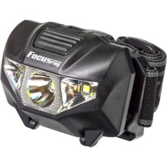Фонарь налобный FOCUSray1053 1W+2 белых светодиода 1/60/240