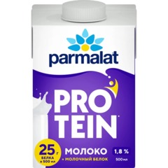 Молоко питьевое Parmalat Protein у/паст, 1,8%, 0,5л - фото 4