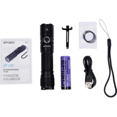 Фонарь EPILSO EPF-230 (карманный, CREE XHP50.2 20W, аккум. 21700) - фото 9
