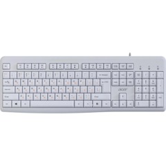 Клавиатура Acer OKW500 белый USB Multimedia (ZL.KBDEE.01S) каб.:1.8м