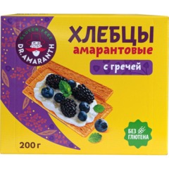 Хлебцы Dr.AMARANTH амарантовые с гречей, 200г