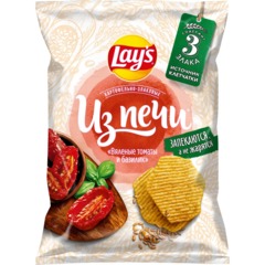 Чипсы Lays из печи вяленые томаты и базилик, 81г
