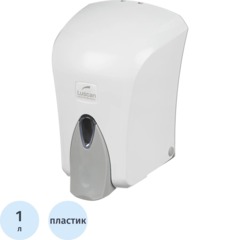 Дозатор для жидкого мыла Luscan Professional 1000мл S6, бело-серый пластик