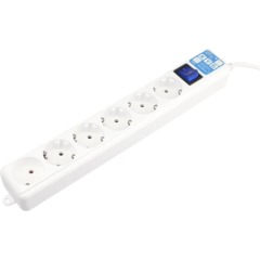 Сетевой фильтр Power Cube PRO 6р/1.9м 16А/3,5кВт бел (SPL(5+1)-16B-P-1,9M) - фото 4