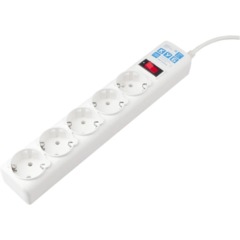 Сетевой фильтр Power Cube 5р/1.9м 10А/2,2кВт 3х0,75 SPG-B-6-WHITE) - фото 3