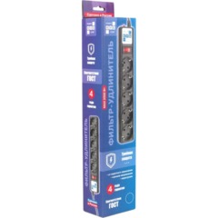 Сетевой фильтр Power Cube 5р/10м 10А/2,2кВт черн (SPG5-10M) - фото 2