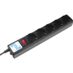 Сетевой фильтр Power Cube 5р/10м 10А/2,2кВт черн (SPG5-10M) - фото 3