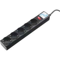 Сетевой фильтр Power Cube 5р/10м 10А/2,2кВт черн (SPG5-10M) - фото 4