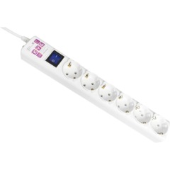Сетевой фильтр Power Cube бел. 5 м 6 р 16А SPG6-16-5M - фото 5