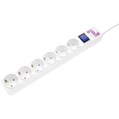 Сетевой фильтр Power Cube бел. 5 м 6 р 16А SPG6-16-5M - фото 6