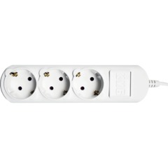 Удлинитель Power Cube 3р/3м без выкл 16А бел (PC-4-3M) - фото 2