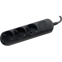 Удлинитель Power Cube 3р/1,5м без выкл 16А черн (PC-6B-1,5M) - фото 5