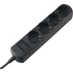 Удлинитель Power Cube 4р/5м без выкл 16А черн (PC-2B-5M) - фото 4
