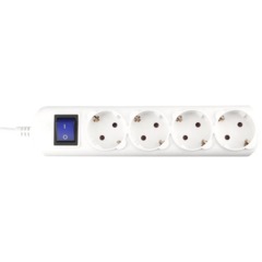 Удлинитель Power Cube 4р/5м с/з с выкл 10А бел (PC-4B-5M) - фото 2